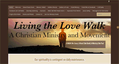 Desktop Screenshot of livingthelovewalk.org